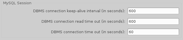 MySQL Workbench session settings